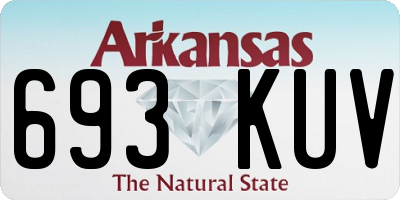 AR license plate 693KUV