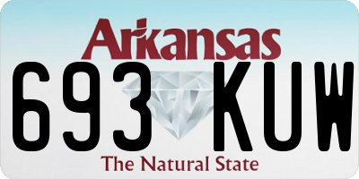 AR license plate 693KUW