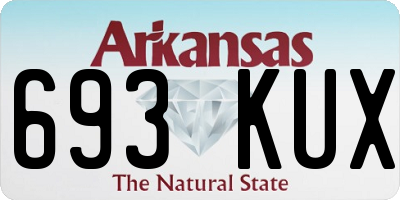 AR license plate 693KUX
