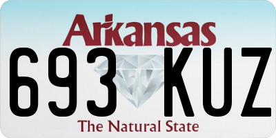 AR license plate 693KUZ