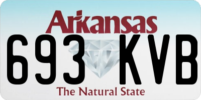 AR license plate 693KVB