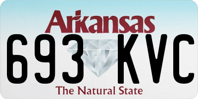 AR license plate 693KVC