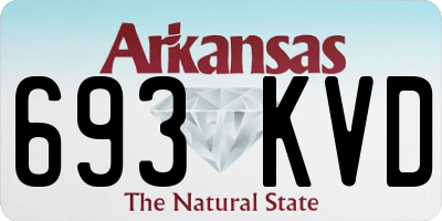 AR license plate 693KVD