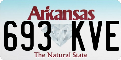 AR license plate 693KVE