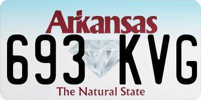 AR license plate 693KVG
