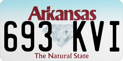AR license plate 693KVI
