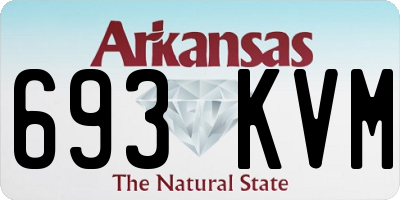 AR license plate 693KVM