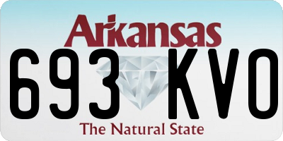 AR license plate 693KVO