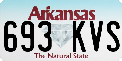 AR license plate 693KVS