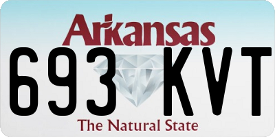 AR license plate 693KVT