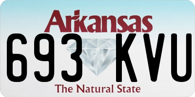 AR license plate 693KVU