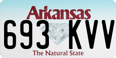 AR license plate 693KVV