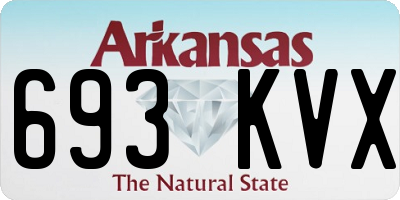 AR license plate 693KVX