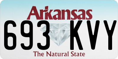 AR license plate 693KVY