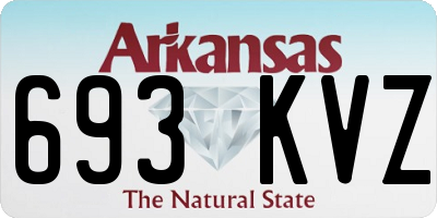 AR license plate 693KVZ