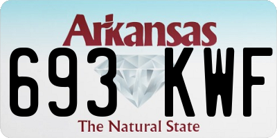 AR license plate 693KWF