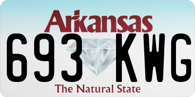 AR license plate 693KWG