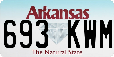 AR license plate 693KWM