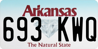 AR license plate 693KWQ