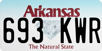 AR license plate 693KWR