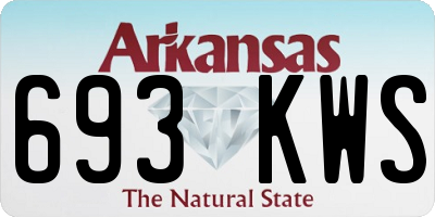 AR license plate 693KWS