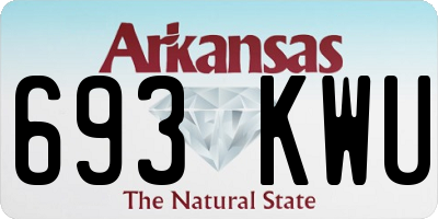 AR license plate 693KWU