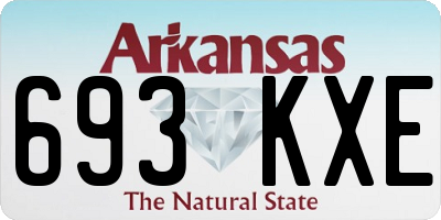 AR license plate 693KXE