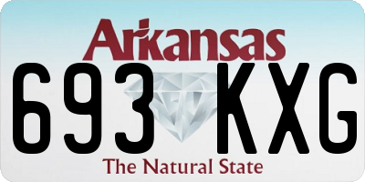 AR license plate 693KXG