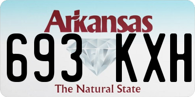 AR license plate 693KXH