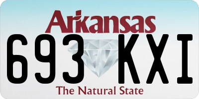 AR license plate 693KXI