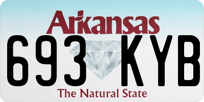 AR license plate 693KYB