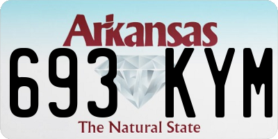 AR license plate 693KYM