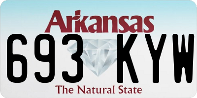 AR license plate 693KYW