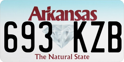 AR license plate 693KZB