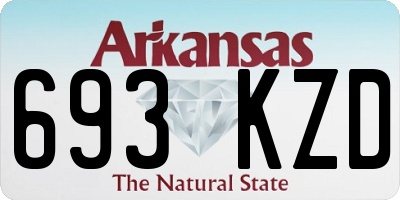 AR license plate 693KZD