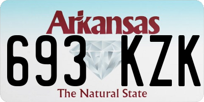 AR license plate 693KZK