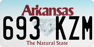 AR license plate 693KZM