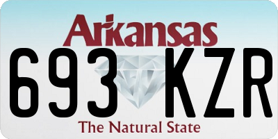 AR license plate 693KZR