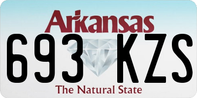 AR license plate 693KZS