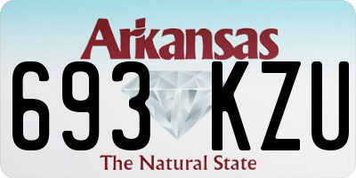 AR license plate 693KZU