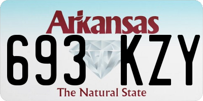 AR license plate 693KZY