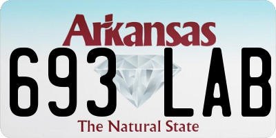 AR license plate 693LAB