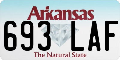 AR license plate 693LAF