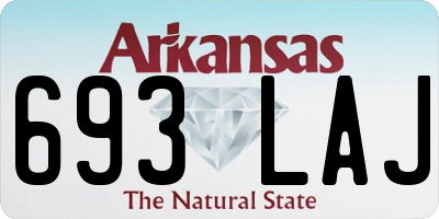 AR license plate 693LAJ