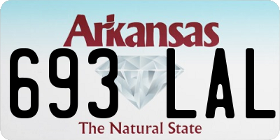 AR license plate 693LAL