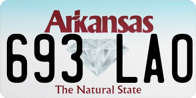 AR license plate 693LAO
