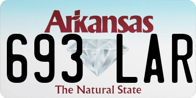 AR license plate 693LAR