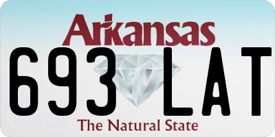 AR license plate 693LAT