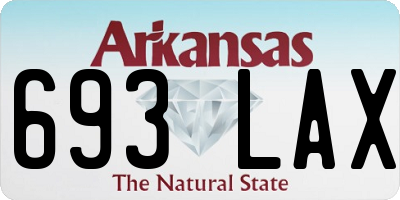 AR license plate 693LAX