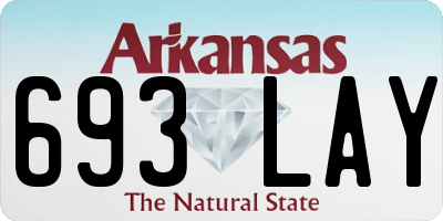 AR license plate 693LAY
